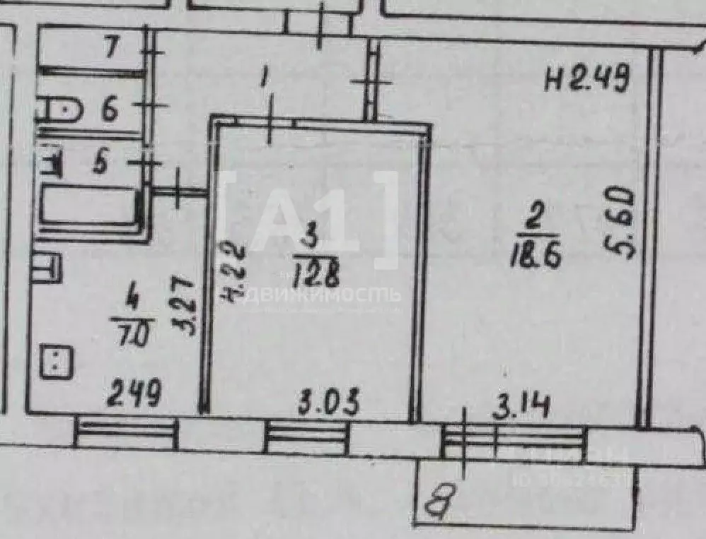 2-к кв. Челябинская область, Челябинск Комсомольский просп., 33А (48.4 ... - Фото 1