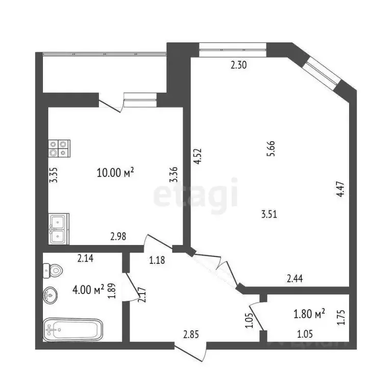 1-к кв. Мордовия, Саранск ул. Кирова, 31 (39.6 м) - Фото 0