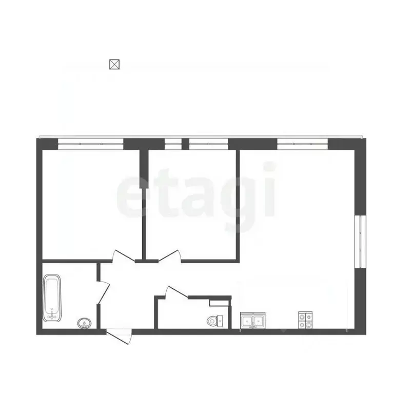 2-к кв. Тюменская область, Тюмень ул. Тимофея Чаркова, 83 (56.4 м) - Фото 2