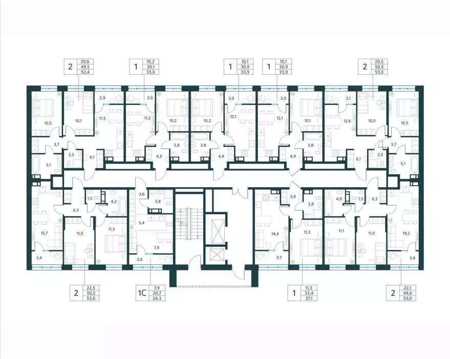 2-к кв. Забайкальский край, Чита Хороший мкр, 16 (52.4 м) - Фото 2
