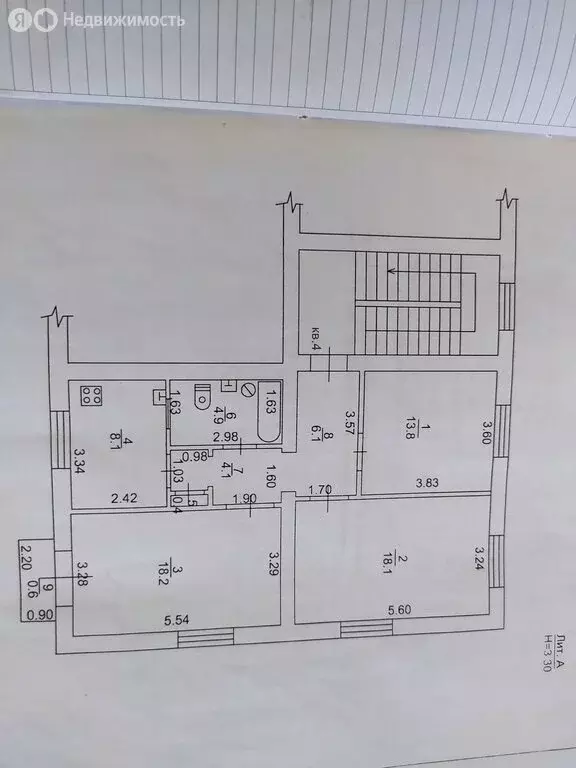 3-комнатная квартира: посёлок городского типа Ахтырский, улица ... - Фото 0
