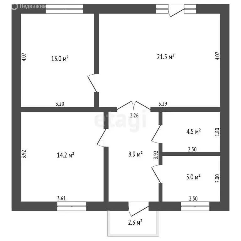 Дом в Тюмень, СНТ Салют, улица Чемпионов (65 м) - Фото 1