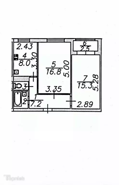 2-к кв. Астраханская область, Астрахань Кубанская ул., 23 (53.0 м) - Фото 2
