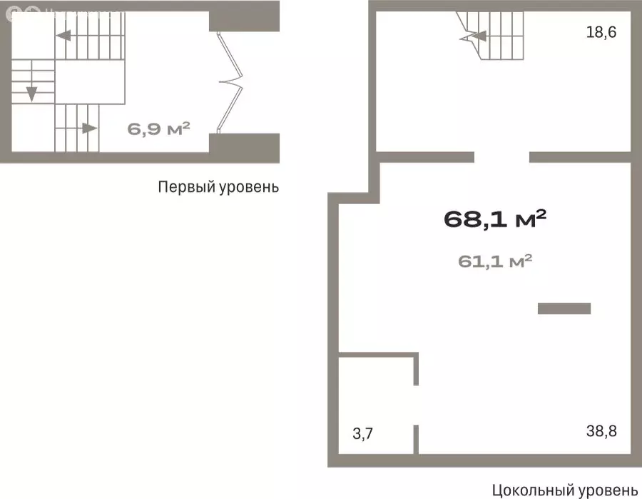 Помещение свободного назначения (68 м) - Фото 2