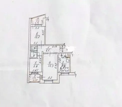 3-к кв. Крым, Симферополь ул. 60 лет Октября, 25 (59.1 м) - Фото 2