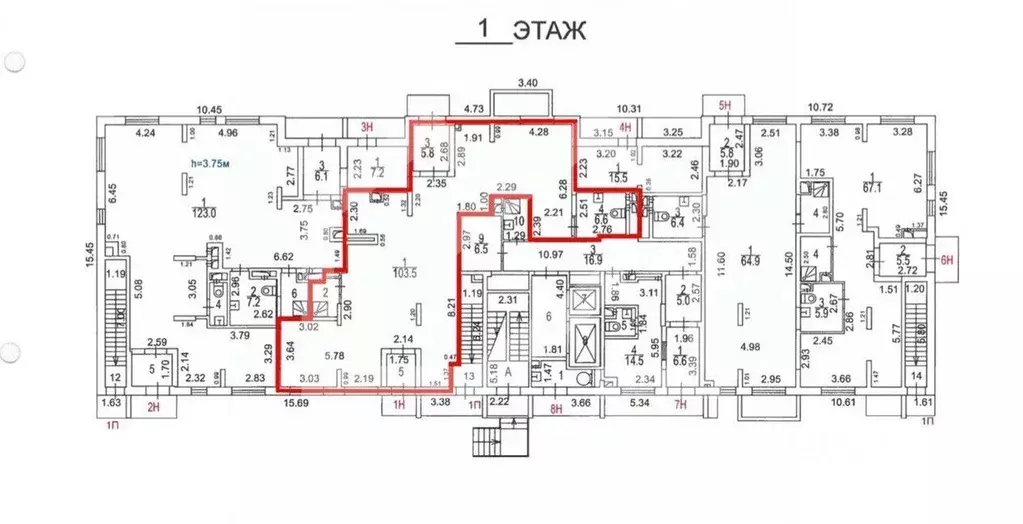 Помещение свободного назначения в Москва Шереметьевская ул., 13К1 (123 ... - Фото 2