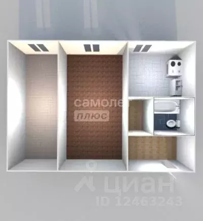 2-к кв. Нижегородская область, Нижний Новгород Мончегорский мкр, ул. ... - Фото 2