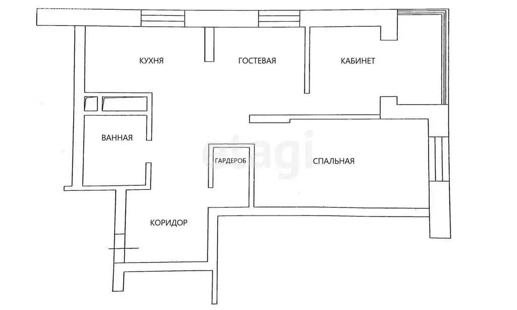 2-комнатная квартира: Казань, улица Вишневского, 57А (60.3 м) - Фото 0