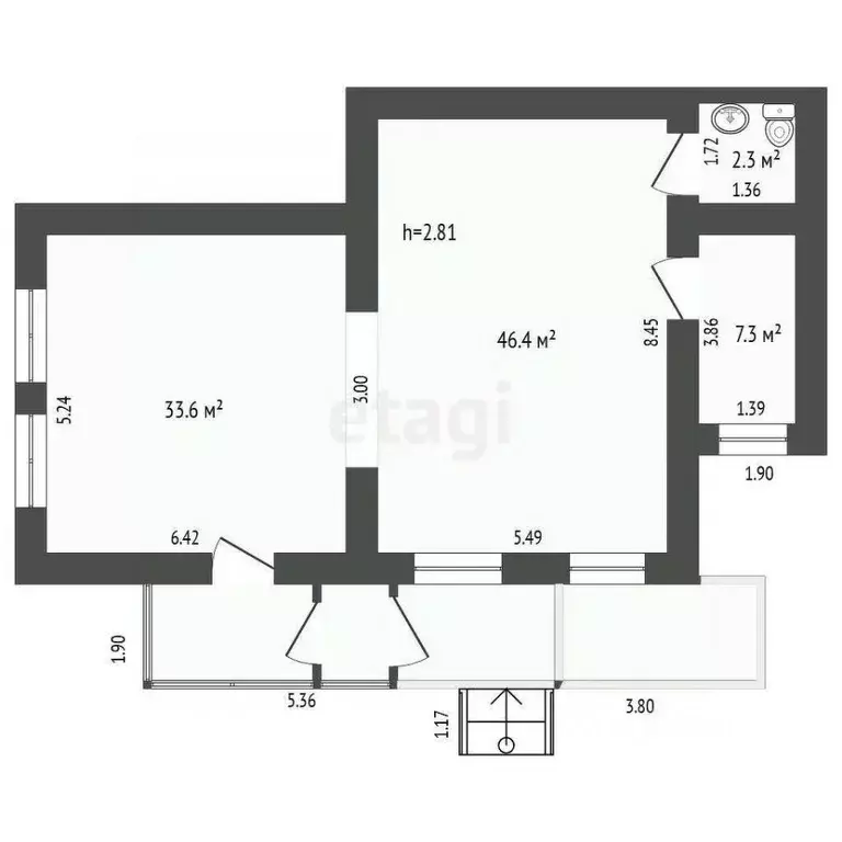 Офис в Тюменская область, Тюмень Тульская ул., 12к2 (90 м) - Фото 2