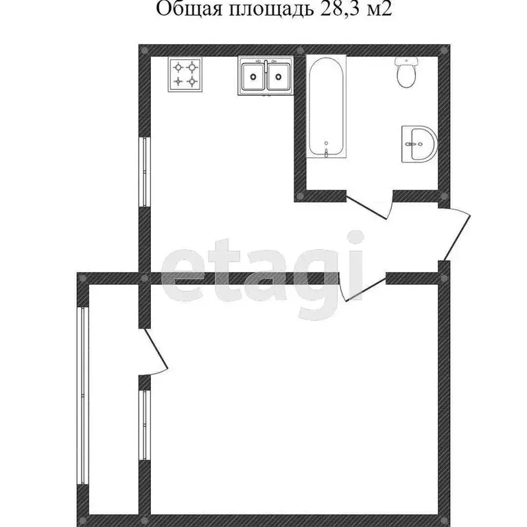 1-комнатная квартира: Вологда, улица Ловенецкого, 15 (30 м) - Фото 0