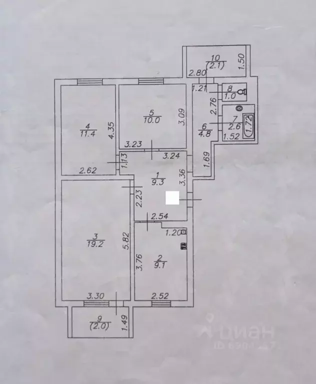 3-к кв. Астраханская область, Нариманов Волгоградская ул., 20 (67.4 м) - Фото 1