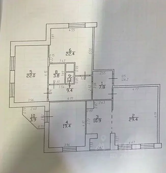 4-к кв. Татарстан, Казань Чистопольская ул., 82 (126.0 м) - Фото 2