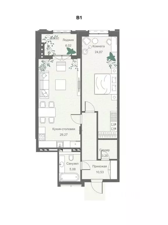 2-к кв. Ростовская область, Ростов-на-Дону Донская ул. (75.43 м) - Фото 1