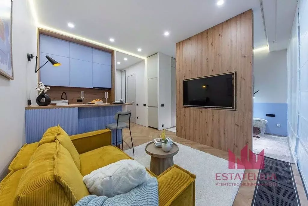 Студия Москва ул. Даниловский Вал, 1А (34.0 м) - Фото 2