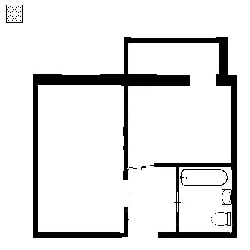 1-к кв. Новосибирская область, Новосибирск ул. Титова, 260 (30.0 м) - Фото 1