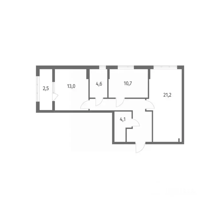 2-к кв. Калининградская область, Калининград пос. Лермонтовский, ул. ... - Фото 1