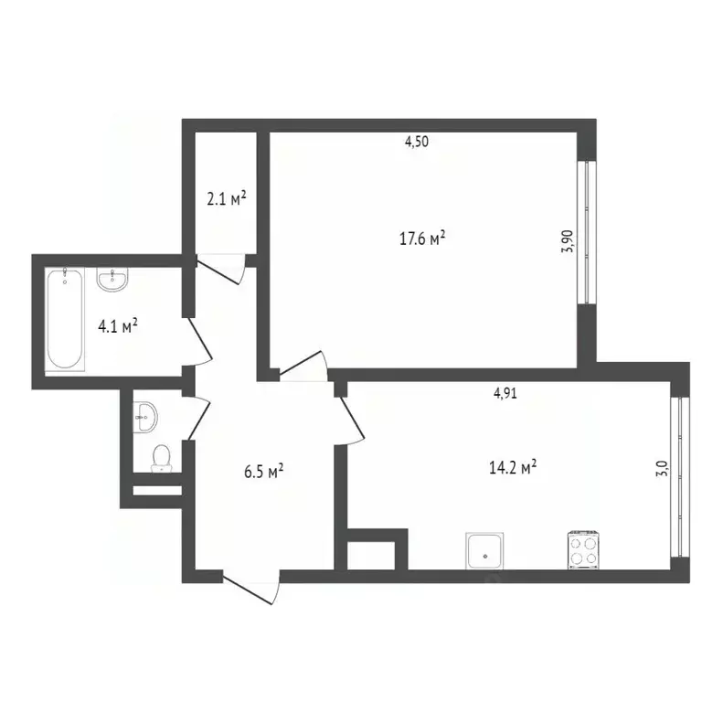 1-к кв. Ямало-Ненецкий АО, Новый Уренгой Оптимистов мкр, 4/3 (52.1 м) - Фото 2