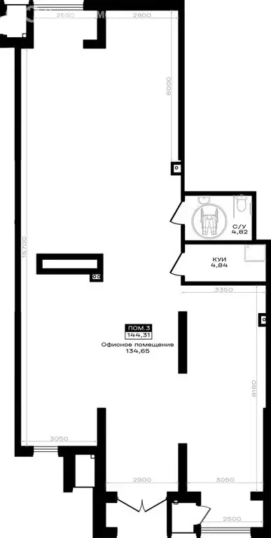 Помещение свободного назначения (144.31 м) - Фото 2