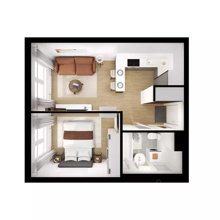 1-к кв. Ленинградская область, Всеволожский район, д. Новое Девяткино ... - Фото 2