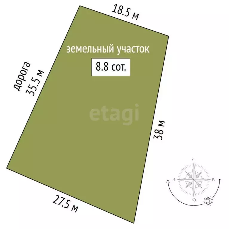 Участок в Крым, Белогорский район, с. Земляничное ул. Лесная (8.8 ... - Фото 1