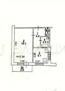 1-к кв. Ростовская область, Ростов-на-Дону ул. Еременко, 85/4 (29.8 м) - Фото 2