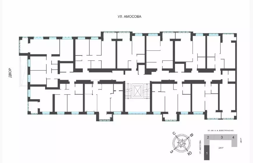 1-к кв. Брянская область, Брянск Архитектор жилой комплекс (41.73 м) - Фото 2