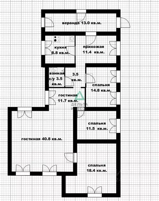 5-к кв. Башкортостан, Уфа ул. Герцена, 63 (124.7 м) - Фото 2