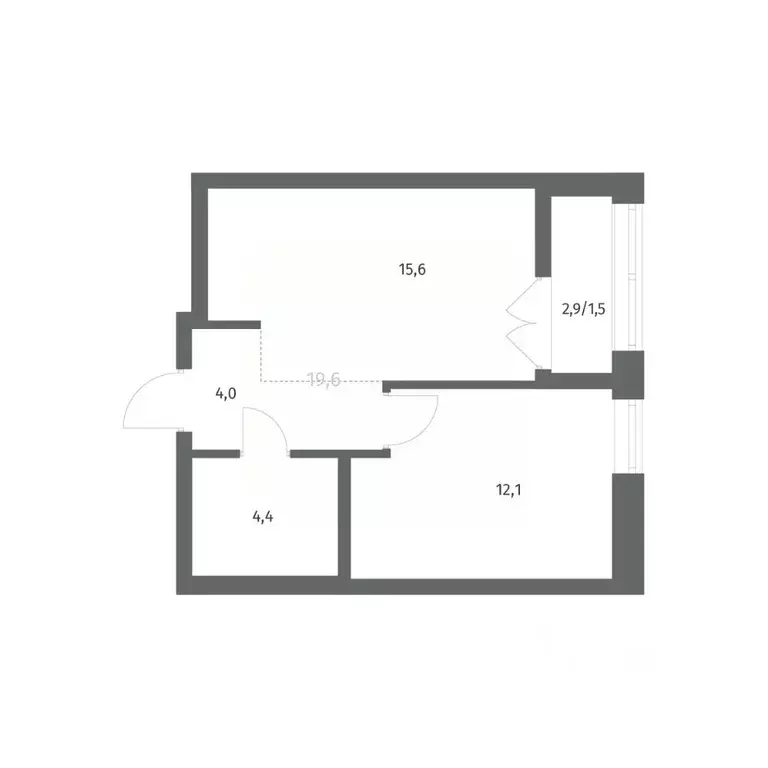 1-к кв. Ленинградская область, Ломоносовский район, Аннинское ... - Фото 1