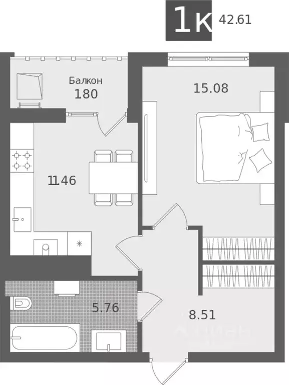 1-к кв. Калининградская область, Светлогорск Лесная Сказка жилой ... - Фото 0