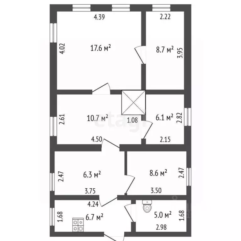 Дом в Кемеровская область, Кемерово ул. 12-я Линия, 12 (73 м) - Фото 1