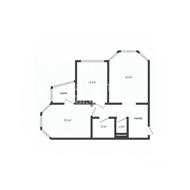 2-к кв. Липецкая область, Липецк ул. Е.И. Замятина, 4Б (55.6 м) - Фото 2