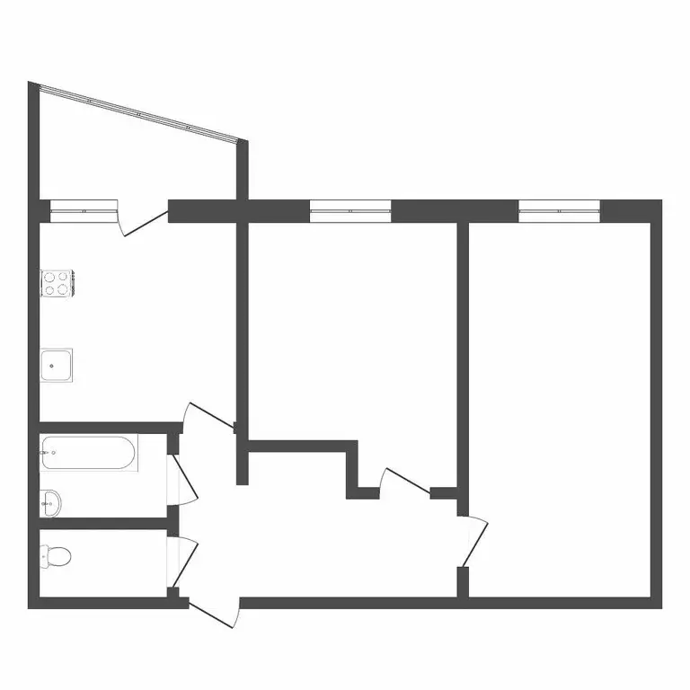 2-комнатная квартира: Тюмень, Малая Боровская улица, 38/4 (63.9 м) - Фото 1