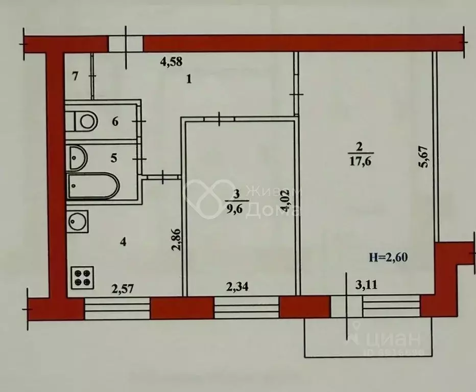 2-к кв. Волгоградская область, Волгоград пос. Ангарский, ул. ... - Фото 2