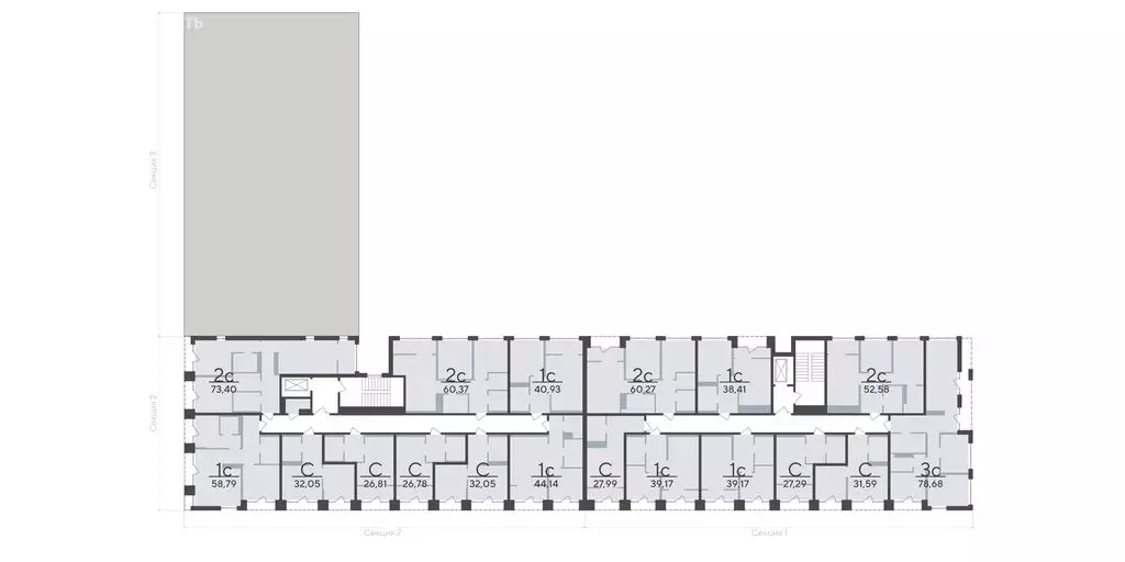 3-комнатная квартира: Тюмень, улица Василия Малкова, 12 (78.59 м) - Фото 2