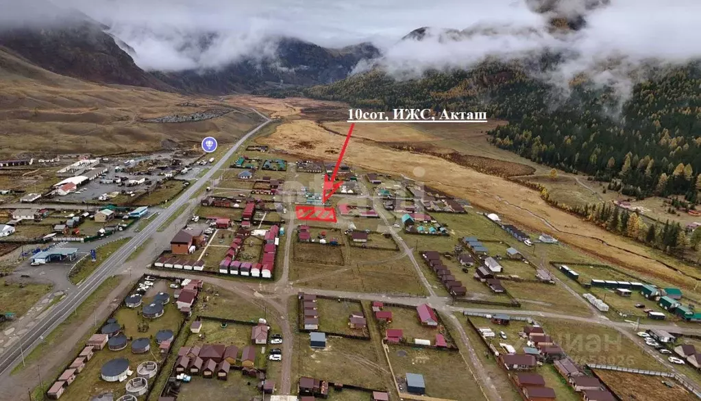 Участок в Алтай, Улаганский район, с. Акташ ул. Юбилейная, 54 (10.0 ... - Фото 1