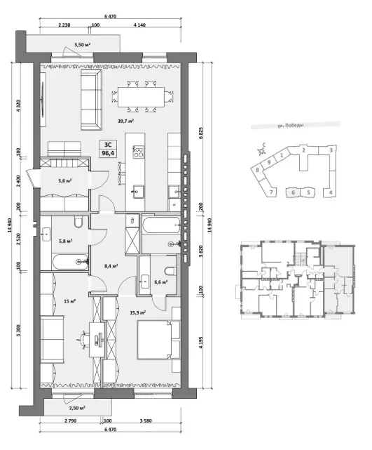 Продаётся 2-к квартира, 103.1 м - Фото 1