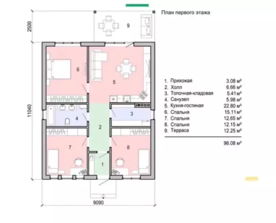 Коттедж в Адыгея, Тахтамукайский район, Козет аул Шоссейная ул. (100 ... - Фото 2