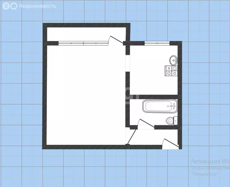 1-комнатная квартира: Казань, 2-я Юго-Западная улица, 29 (33.3 м) - Фото 1