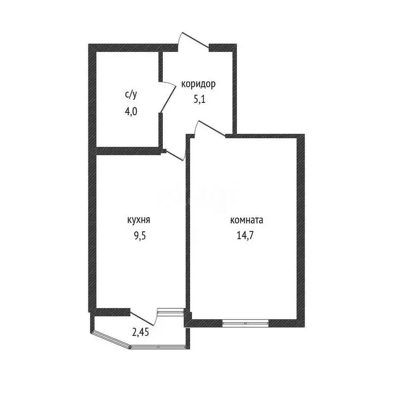 1-комнатная квартира: Краснодар, Командорская улица, 3к2 (32.7 м) - Фото 0