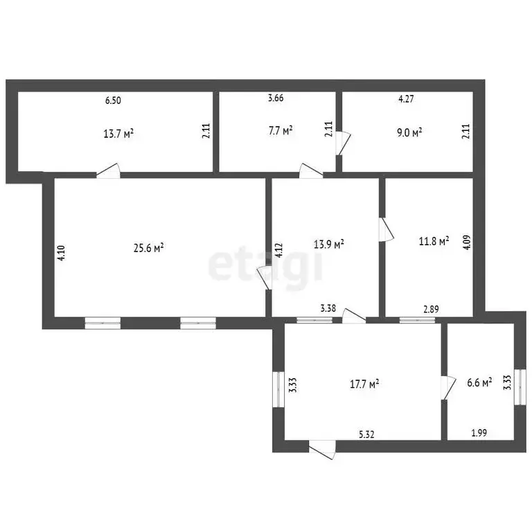 4-комнатная квартира: село Абатское, улица Чкалова, 43 (106 м) - Фото 1