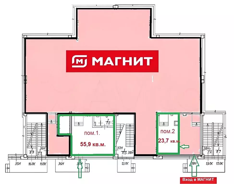 Помещение свободного назначения в Санкт-Петербург ул. Кустодиева, 7к1 ... - Фото 0