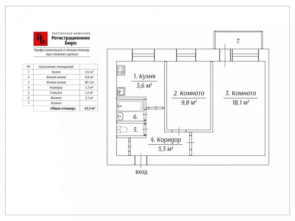 2-к кв. Кировская область, Киров ул. Макаренко, 10 (43.5 м) - Фото 1