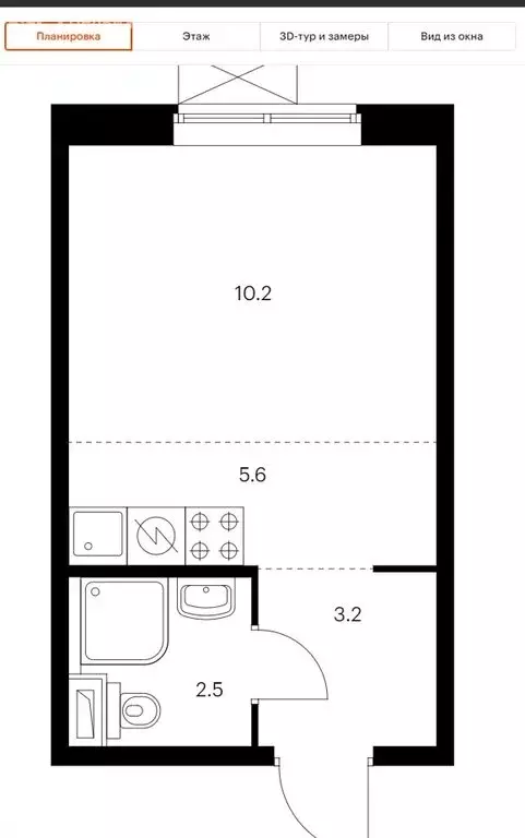 Квартира-студия: Одинцово, Каштановая улица, 16 (21.5 м) - Фото 0