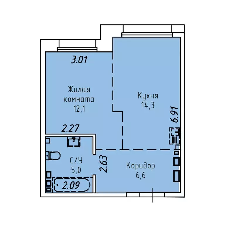 1-комнатная квартира: Иркутск, Култукская улица, 16 (38 м) - Фото 0