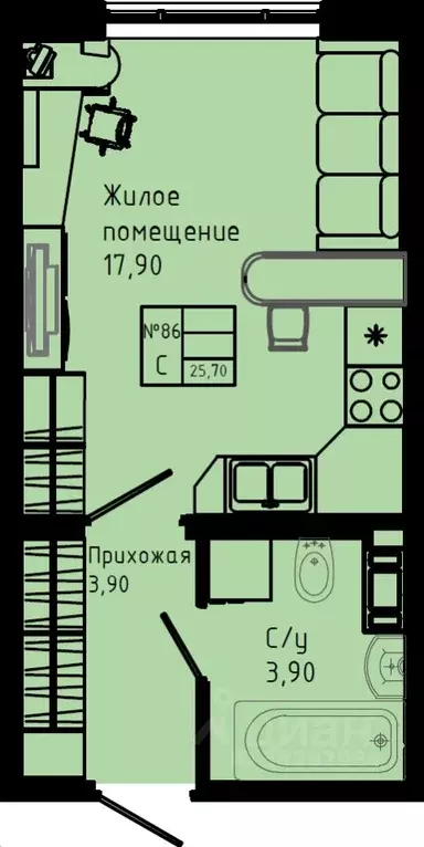 Студия Ленинградская область, Коммунар г. Гатчинский муниципальный ... - Фото 1