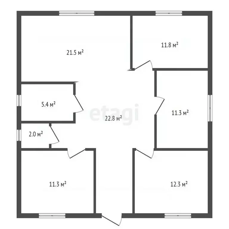 Дом в Воронежская область, с. Новая Усмань ул. Хлеборобов, 86 (100 м) - Фото 2