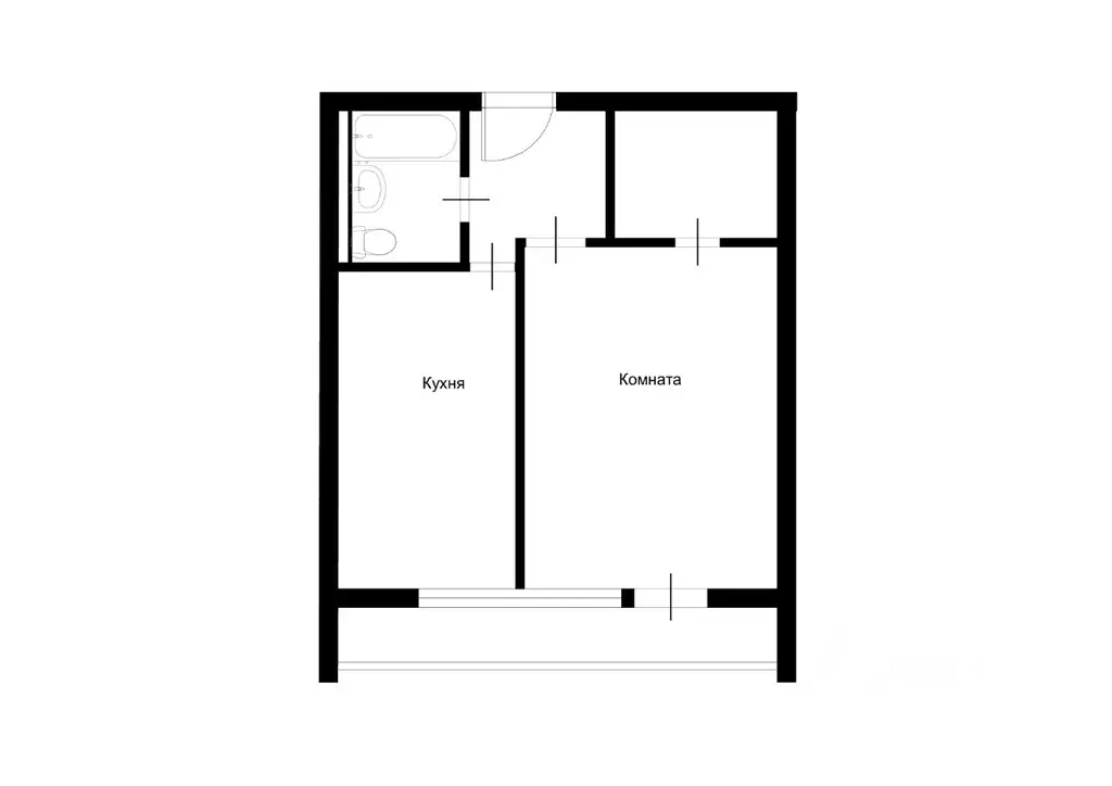 1-к кв. Москва Миклухо-Маклая ул., 59 (35.4 м) - Фото 1