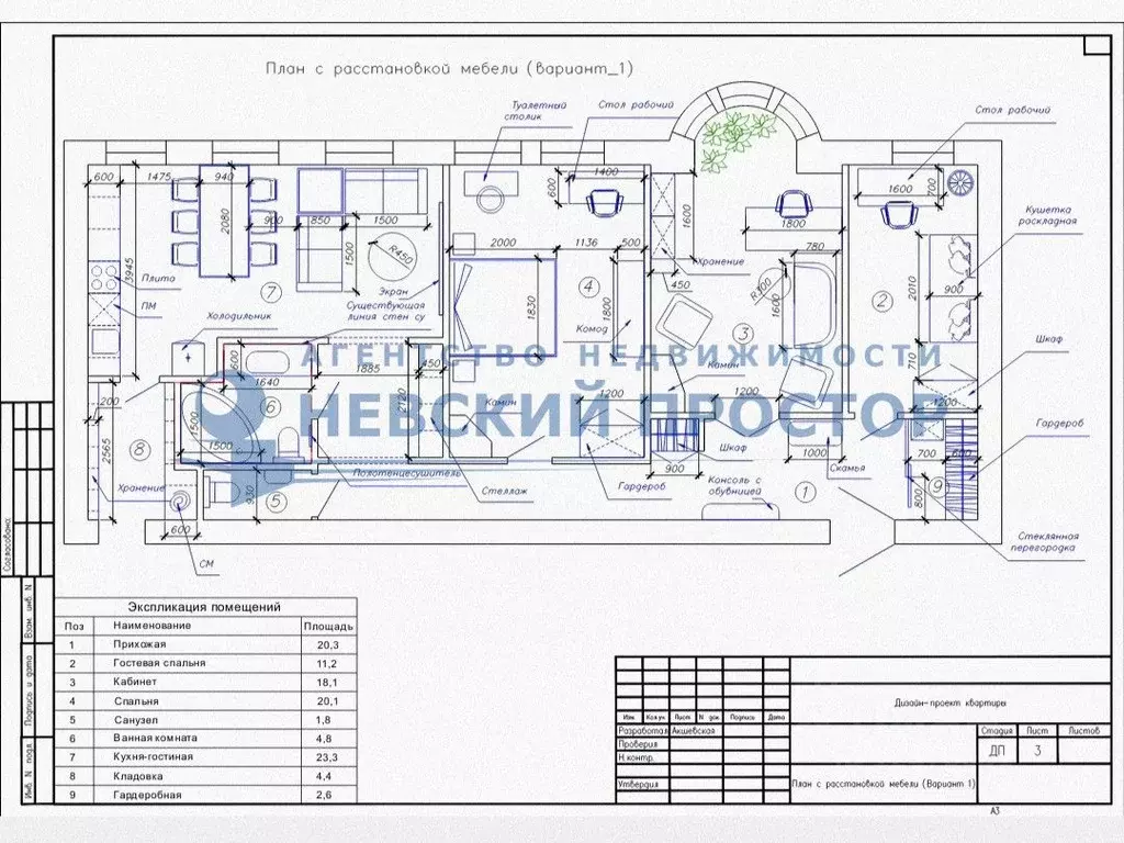 4-к кв. Санкт-Петербург Большая Разночинная ул., 4 (104.0 м) - Фото 1