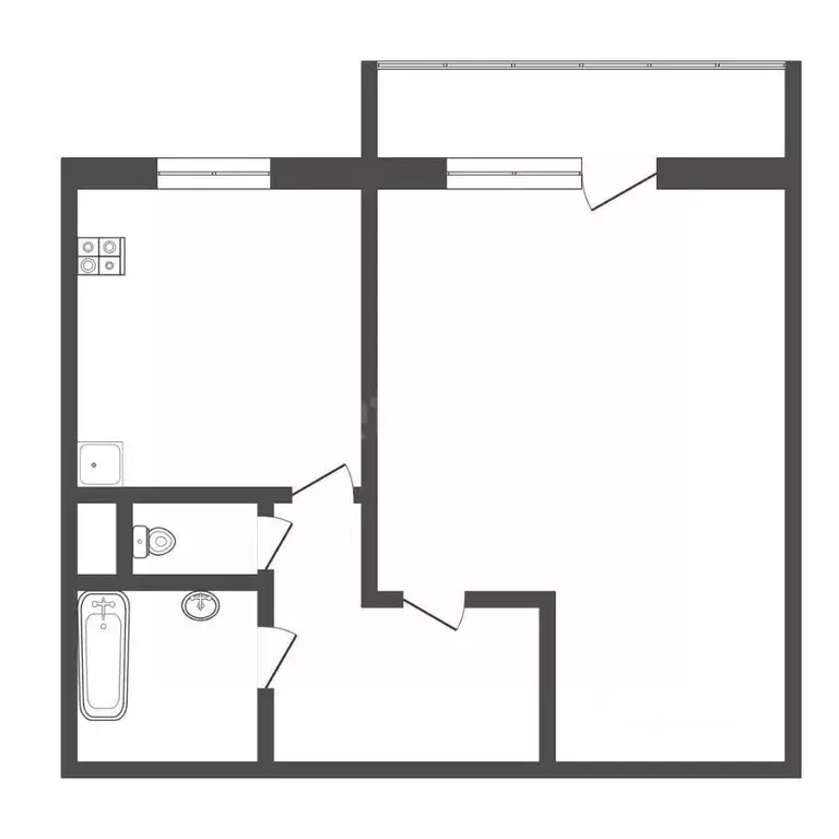1-к кв. Тульская область, Богородицк Западный мкр, 15 (30.5 м) - Фото 2