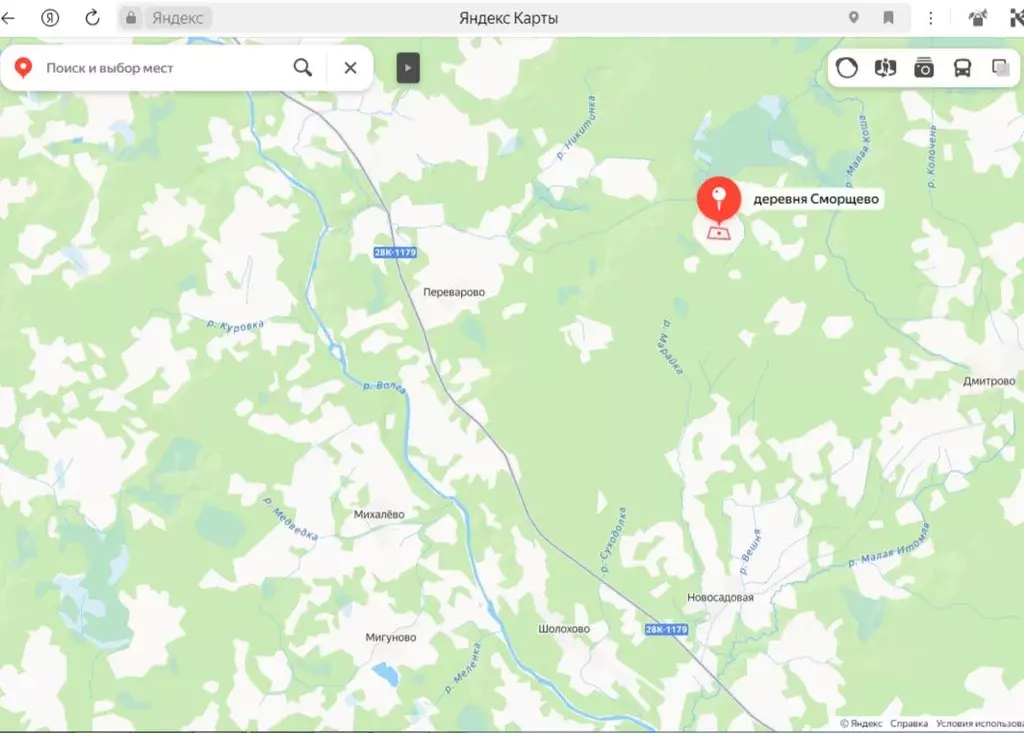 Участок в Тверская область, Ржевский муниципальный округ, д. Сморщево  ... - Фото 1